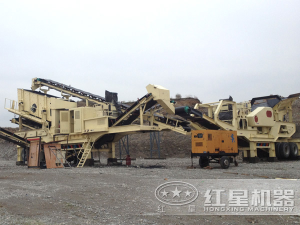 山東菏澤300t/h鵝卵石處理項目現場 山東菏澤300t/h鵝卵石處理項目現場