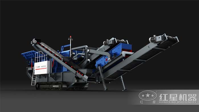 油電兩用的移動碎石機，產量50-500t/h