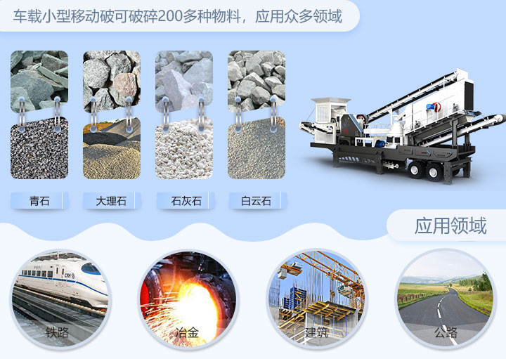 車載小型移動破碎站廣泛應(yīng)用各個工業(yè)領(lǐng)域 車載小型移動破碎站廣泛應(yīng)用各個工業(yè)領(lǐng)域