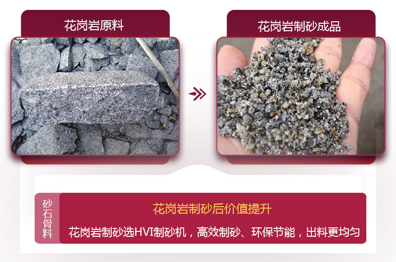 花崗巖制砂后,價值提升