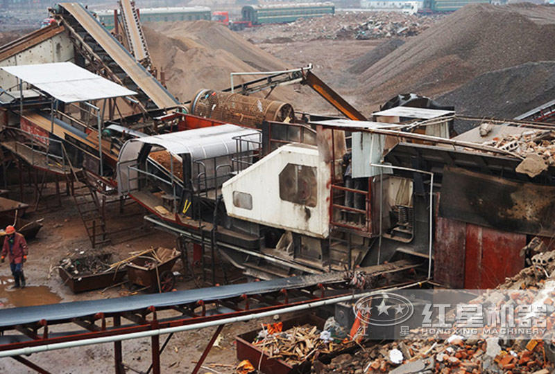 河南鄭州建筑廢料制砂石生產(chǎn)線現(xiàn)場 河南鄭州建筑廢料制砂石生產(chǎn)線現(xiàn)場