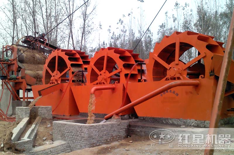 河南鄭州客戶石粉洗砂機現場 河南鄭州客戶石粉洗砂機現場