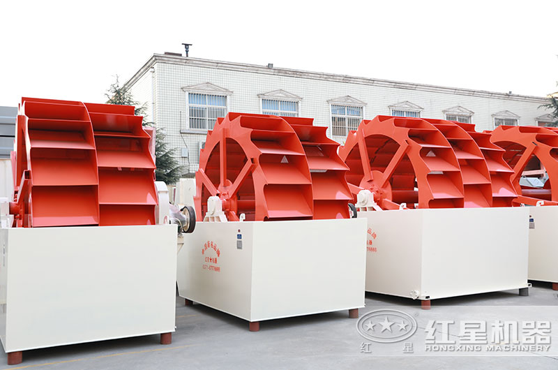 山沙洗砂機圖片，雙輪、三輪