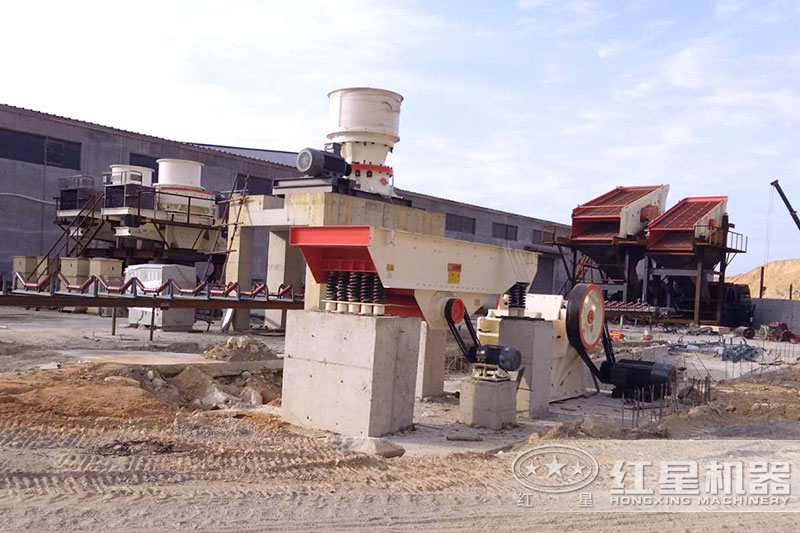 大型河卵石制砂線現場 大型河卵石制砂線現場