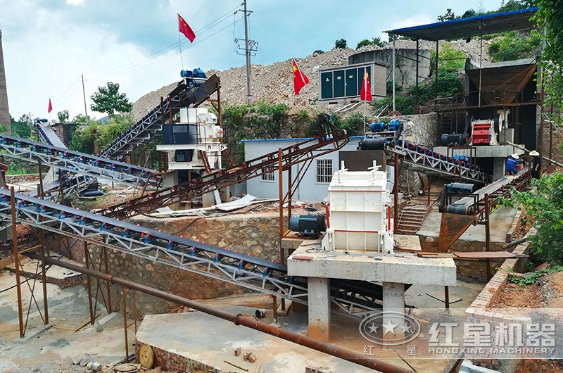 水洗砂生產現場（破碎+制砂+洗砂）