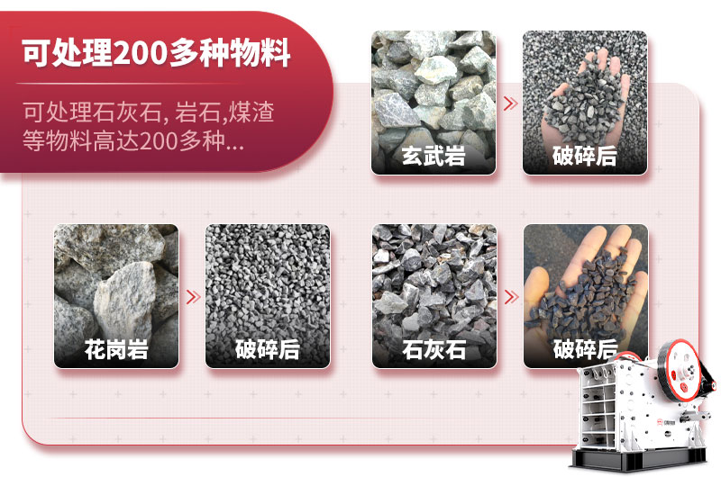 HDX德版連體顎式破碎機(jī)適用物料 HDX德版連體顎式破碎機(jī)適用物料