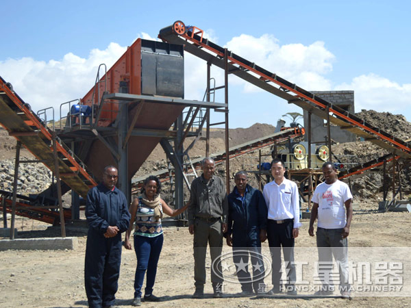 100tph機制砂機器客戶現場 100tph機制砂機器客戶現場