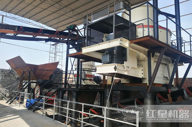 鵝卵石制砂現場實拍 鵝卵石制砂現場實拍